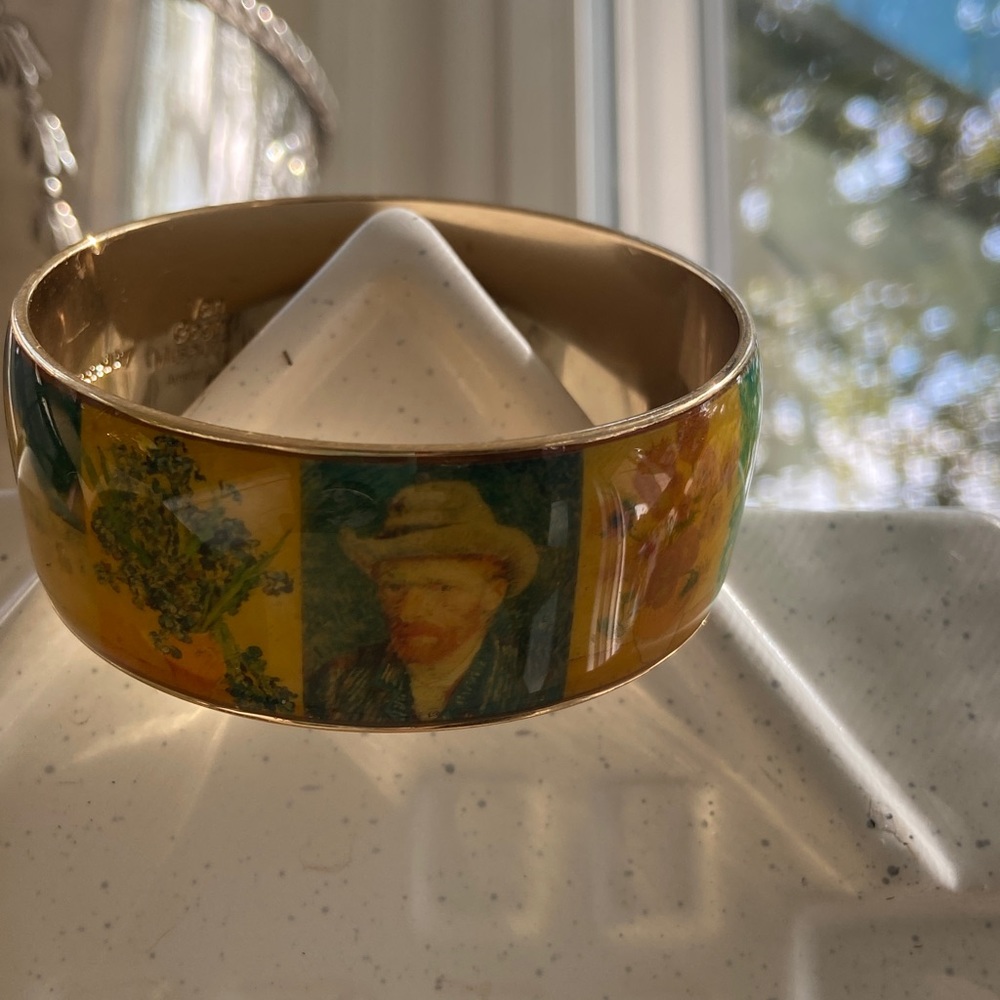 Van Gogh 22kt Goldplated bangle Van Gogh Collage, by Erwin Pearl® - Picture 11 of 16